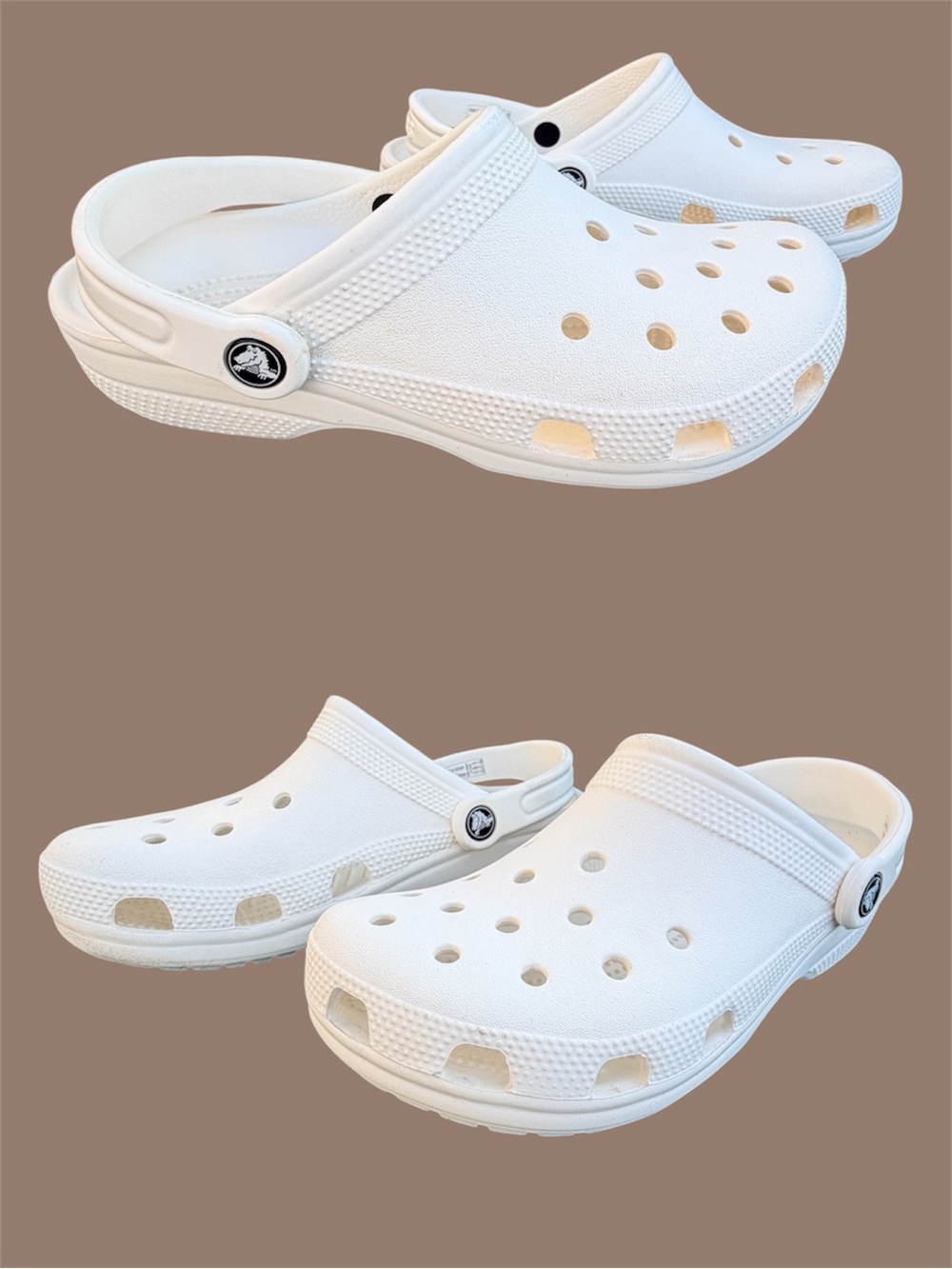 Classic White Crocs Clogs - Men’s 7 / Women’s 9 - Lightly Worn